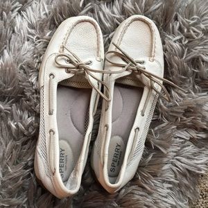 White Sperry Topsiders